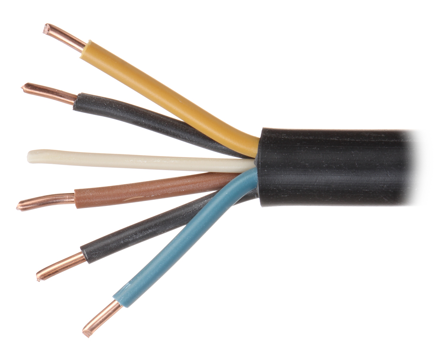 ELECTRIC CABLE YKY-5X4.0 - Wire section above 1.5mm² - Delta
